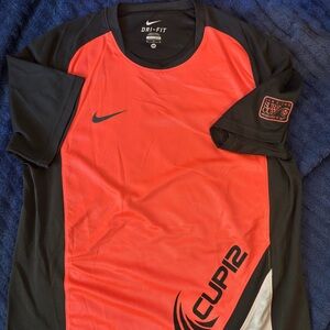 Nike Black Dri-FIT Performance Tee with White Logo